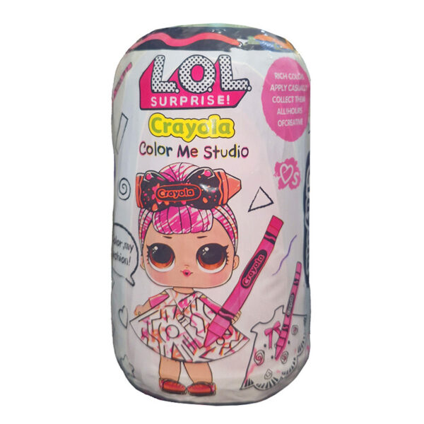 اسباب بازی شانسی ال او ال سوپرایز مدل Crayola طرح استوانه ای 30 سورپرایزی کد 68-34 - Image 1