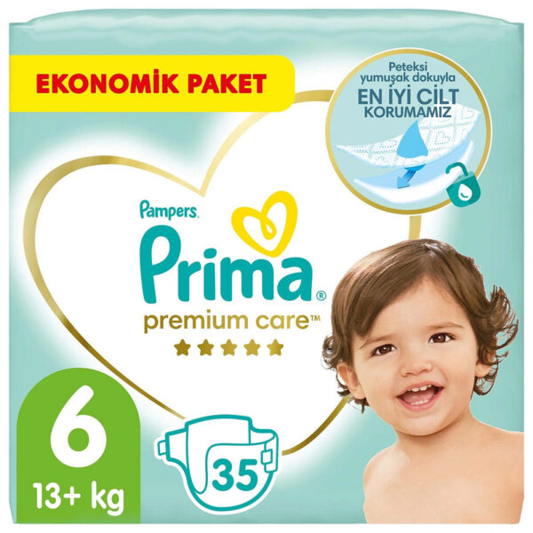 پوشک کودک پریما مدل ضد حساسیت سایز 6 بسته 35 عددی - Image 1