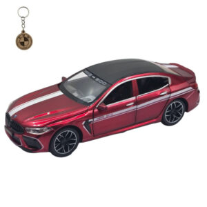ماکت ماشین فلزی ناب سل مدل BMW M8 MANHART چراغدار و موزیکال در مقیاس 1:24 با درهای بازشو و جاسوییچی