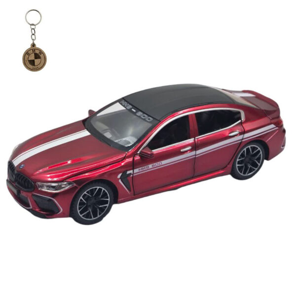 ماکت ماشین فلزی ناب سل مدل BMW M8 MANHART چراغدار و موزیکال در مقیاس 1:24 با درهای بازشو و جاسوییچی - Image 1