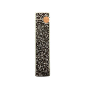 فندک گازی مدل استوانه مکعبی طرح بته جقه کد DKD-2049