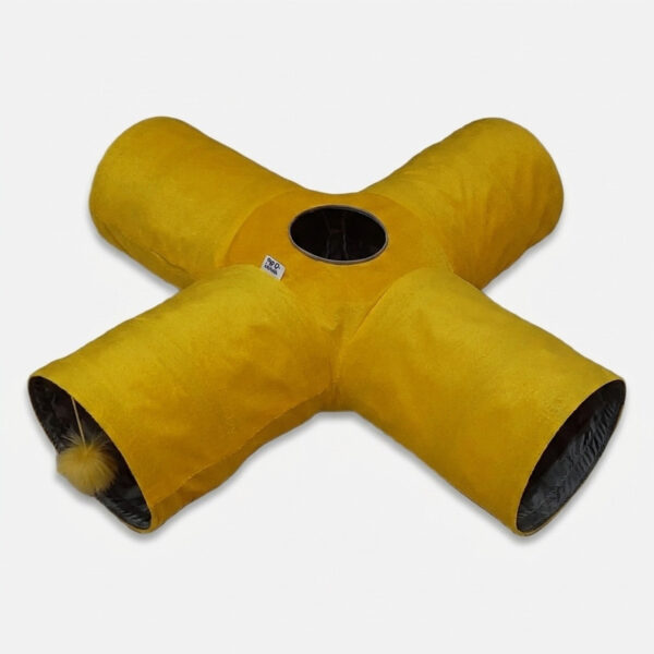 اسباب بازی گربه آدریاناپت مدل تونل چهار شاخه حفره دار - Image 1