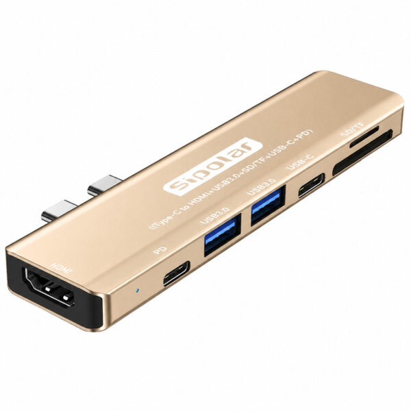 هاب 7 پورت USB-C سیپولار مدل 2Type-C in Mac-HDMI - Image 1