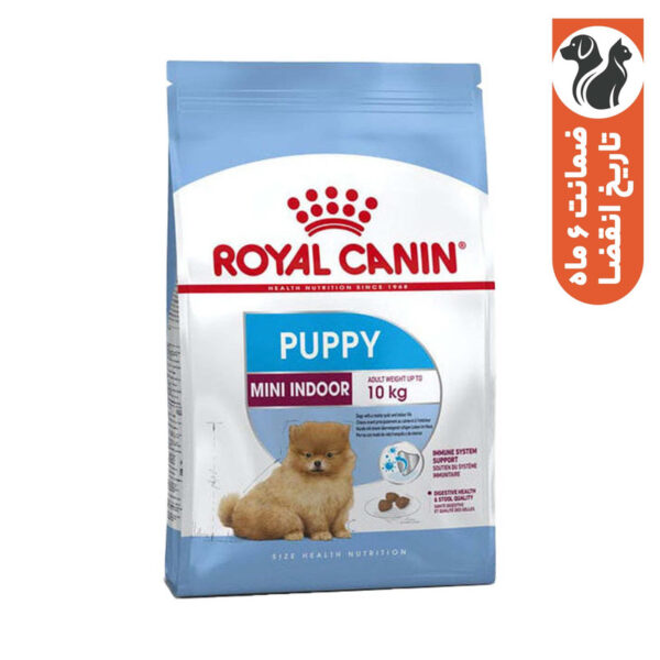 غذای خشک سگ رویال کنین مدل MINI INDOOR PUPPY وزن 1.5 کیلوگرم - Image 1