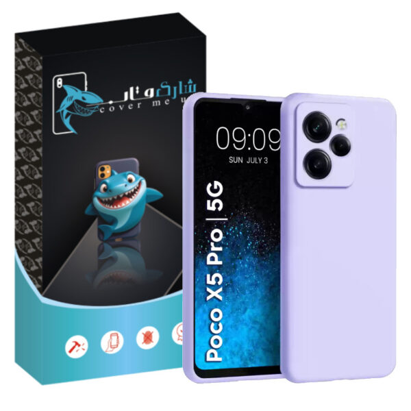 کاور شارک قاب مدل سیلیکونی پاک کنی مناسب برای گوشی موبایل شیائومی Poco X5 Pro - Image 1
