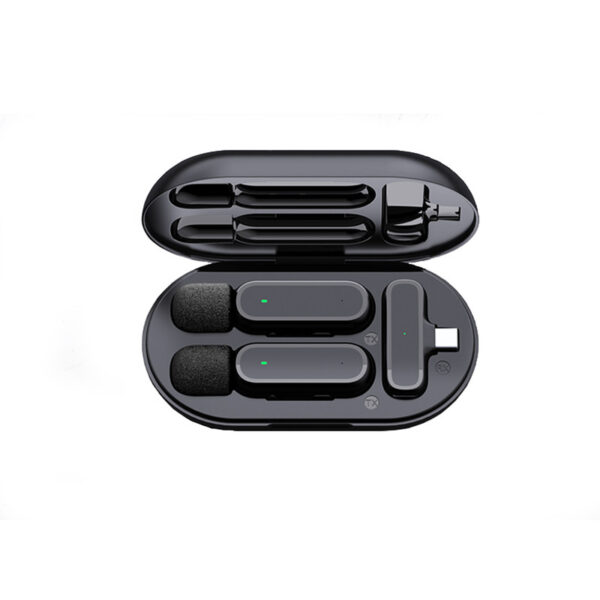 ست میکروفن دوتایی یقه ای  بی سیم مدل K61 DUAL TYPE-C - Image 1