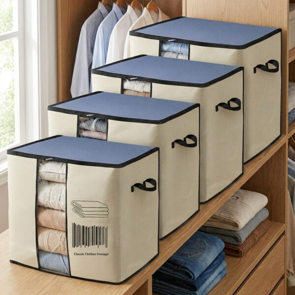 ساک لباس لیلیوم مدل Barcode بسته 4 عددی - Image 1