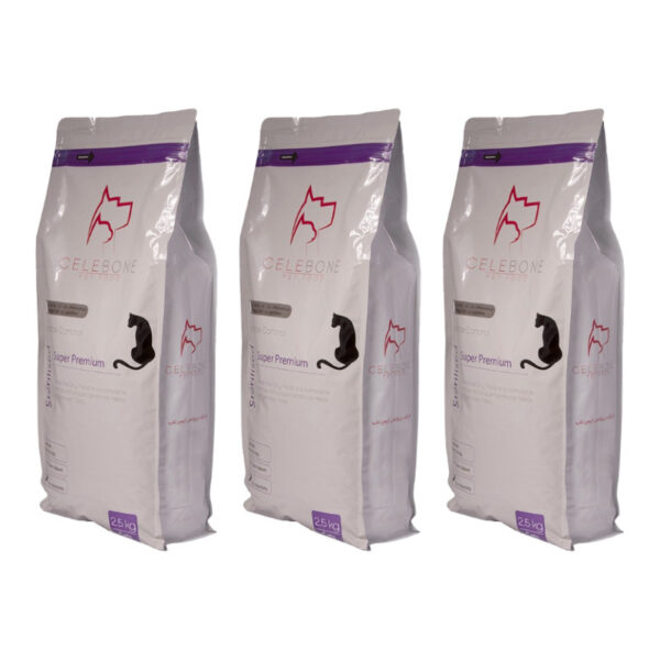 غذای خشک گربه بالغ سلبن مدل Sterilised طعم مرغ بسته 3 عددی - Image 1