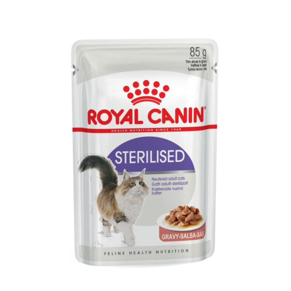 غذای پوچ گربه رویال کنین مدل Sterilized GRAVY وزن 85 گرم - Image 1