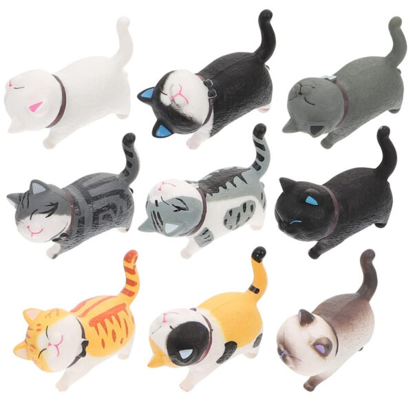 فیگور مدل گربه طرح Cute Cats مجموعه 9 عددی - Image 1