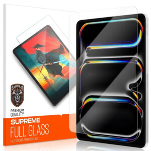 محافظ صفحه نمایش شفاف سامورایی مدل GlastR مناسب برای تبلت اپل iPad Pro 11 2025 / iPad Pro 11 2024