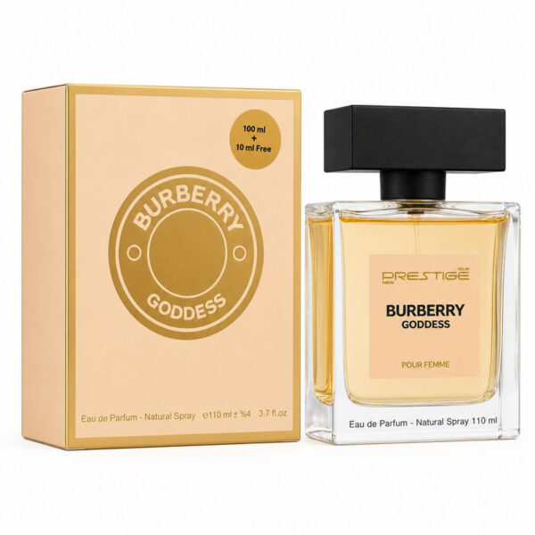 ادوپرفیوم زنانه نیو پرستیژ کالر مدل Burberry Goddess با رایحه شیرین و معطر حجم 110 میلی‌لیتر - Image 1