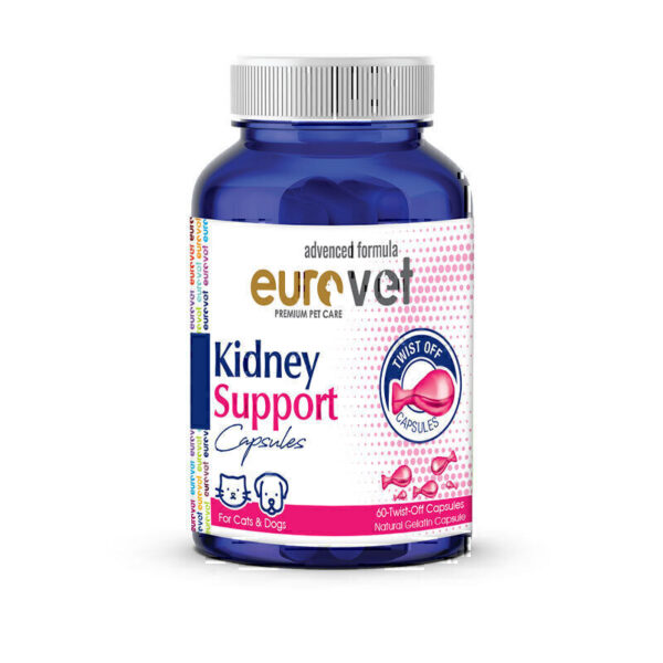 قرص مکمل تقویت کننده کلیه حیوانات یوروپت مدل Eurovet Kidney Support بسته ۶۰ عددی - Image 1