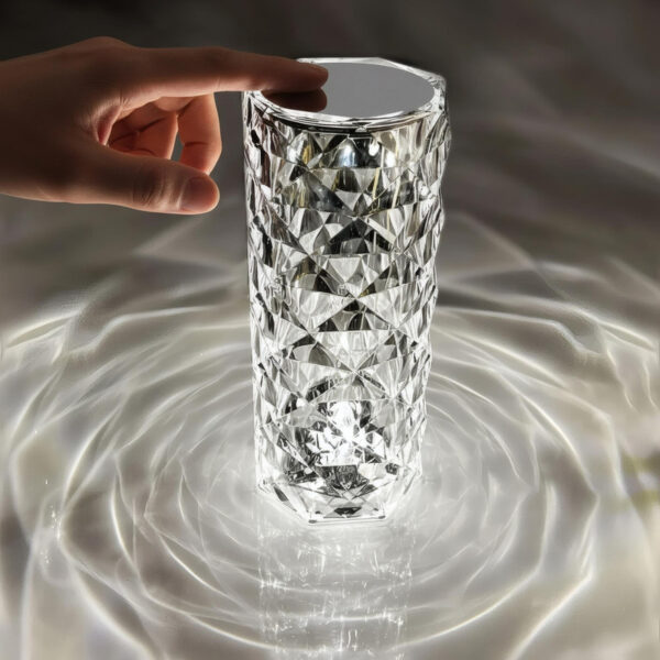 چراغ رومیزی مدل منشوری ریموت دار طرح لمسی شارژی کد 02 - Image 1