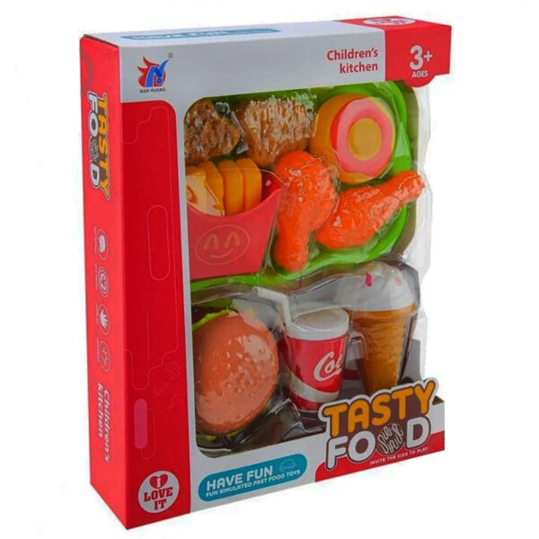 ست اسباب بازی فست فود مدل TASTY FOOD - Image 1