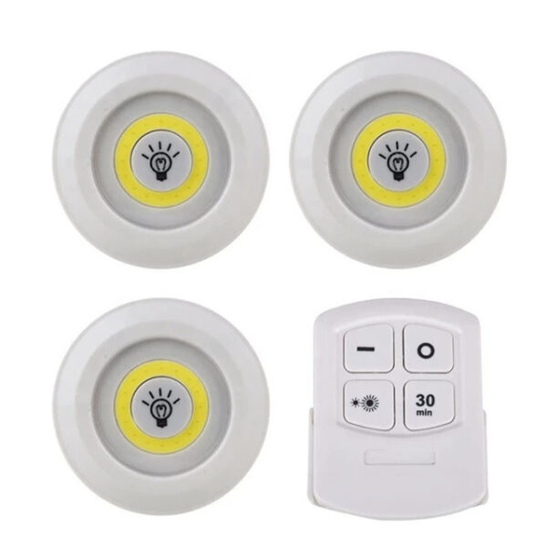 چراغ اضطراری سقفی مدل ریموت دار 3in1 مجموعه 3 عددی - Image 1