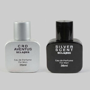عطر جیبی مردانه اسکلاره مدل CRD Aventus حجم 35 میلی لیتر به همراه عطر جیبی مردانه مدل Silver Scent