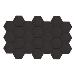 پنل آکوستیک اکوترپ مدل شش ضلعی hex12.12.4 بسته 24 عددی
