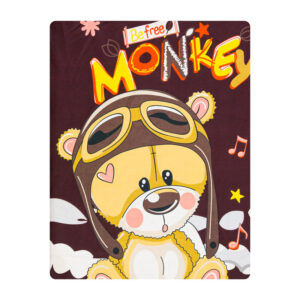 ملحفه میکرو کودک آدنو مدل Little bear کد MC12 سایز 100x150 سانتی متر