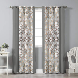 پرده نیروانا مدل pl2314  سایز 280x140 سانتی‌متر مجموعه 2 عددی