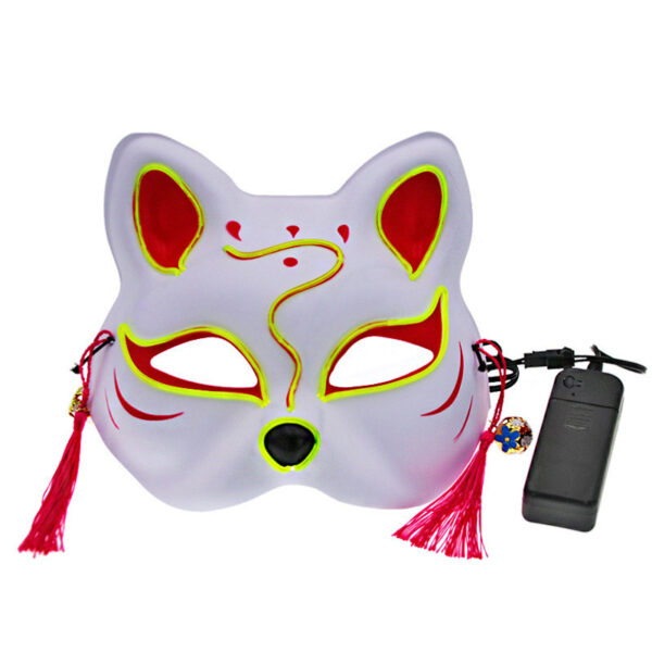 ماسک ایفای نقش مدل چراغ دار طرح روباه کد Neon1 - Image 1