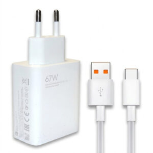 شارژر دیواری شیائومی مدل  TURBO FAST 67W به همراه کابل تبدیل USB-C