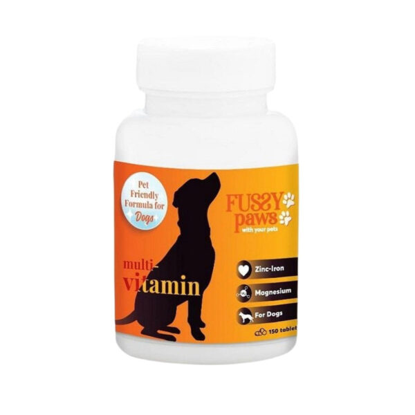 قرص مولتی ویتامین سگ فاسی پاوز Fussy Paws مدل Multivitamin Tablets بسته 150 عددی - Image 1