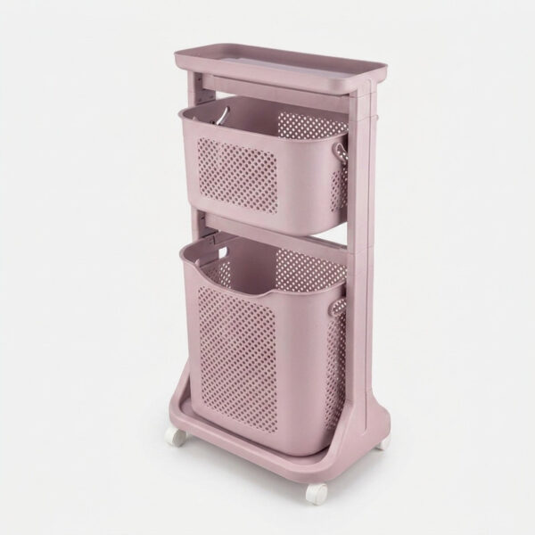 سبد رخت چرک لیمون مدل 2 طبقه کد RM48 - Image 1