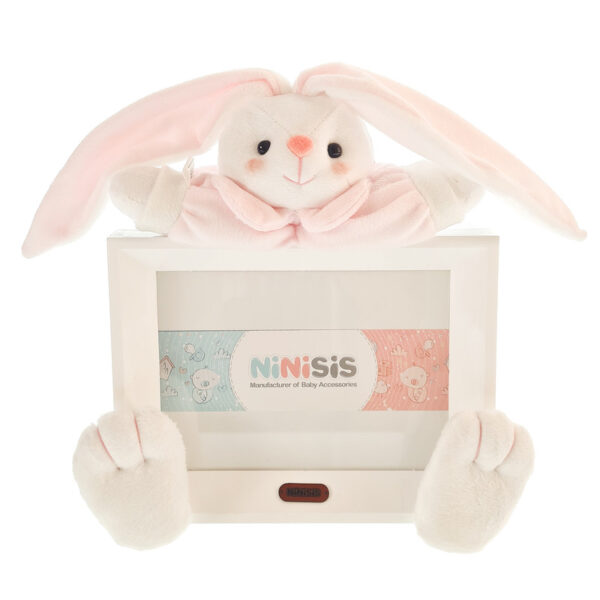 قاب عکس کودک نی نی سیس مدل خرگوش رابیت کد 13x18 PNK - Image 1
