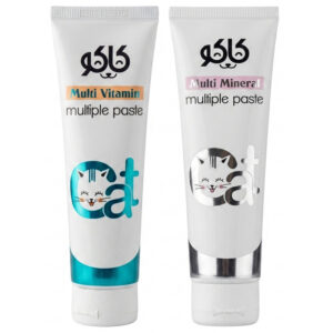 خمیر مولتی ویتامین و مینرال گربه کاکو مدل Multiple Paste وزن 200 گرم بسته 2 عددی