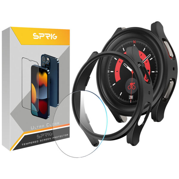 کاور اسپریگ مدل SP-360 مناسب برای ساعت هوشمند سامسونگ Galaxy Watch 5 44mm به همراه محافظ صفحه نمایش - Image 1