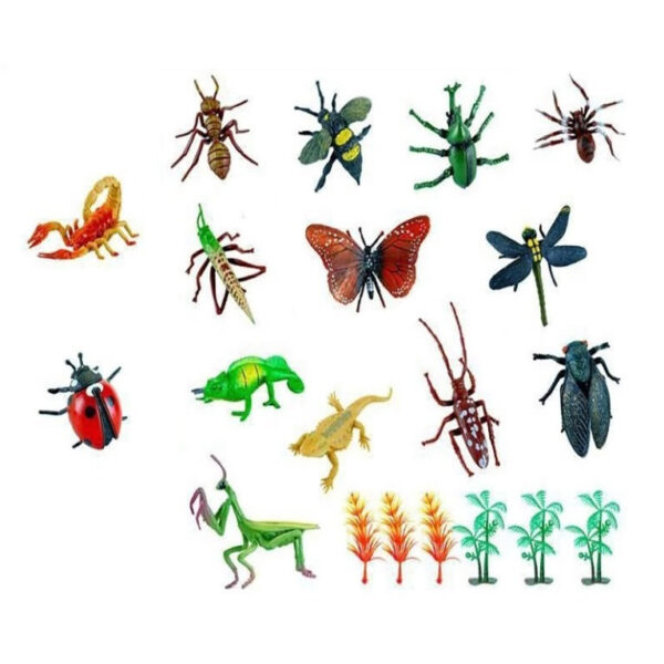 فیگور مدل حشرات طرح Wild Insects مجموعه 20 عددی - Image 1