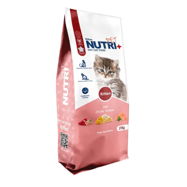 غذا خشک گربه نابالغ نوتری پت مدل kitten طعم مرغ وزن 2 کیلوگرم - Image 1
