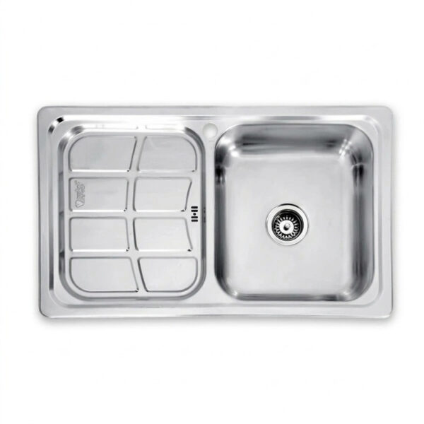 سینک ظرفشویی استیل توکار یک لگنه نگین الماس مدل SA-40 - Image 1
