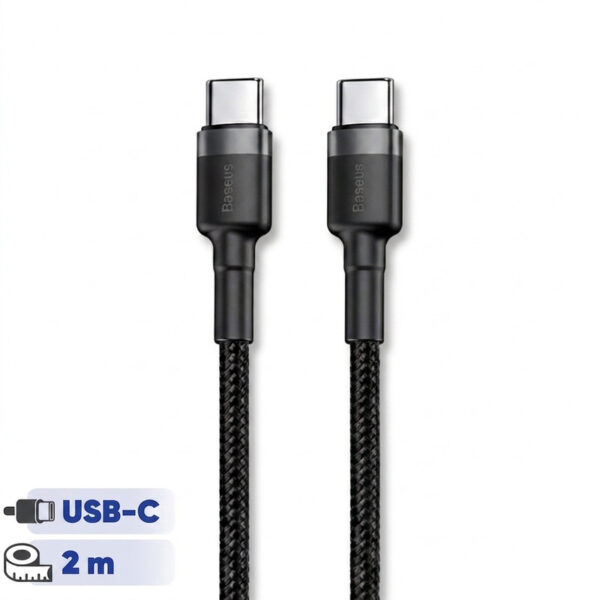 کابل USB-C باسئوس مدل CATKLF-HG1 طول 2 متر - Image 1