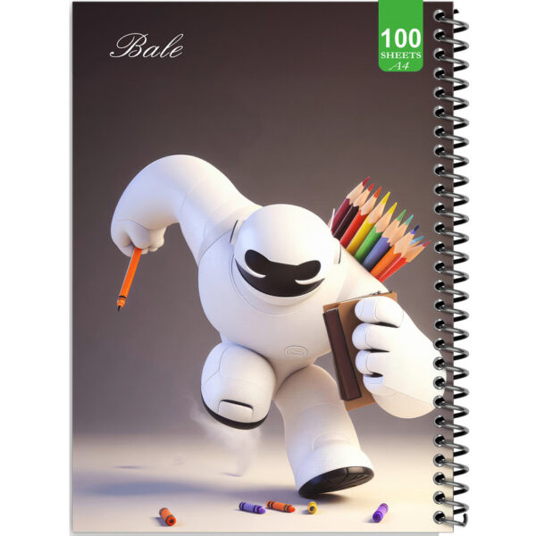 دفتر نقاشی 100 برگ بله طرح فانتزی پسرانه کد A4-N263 - Image 1